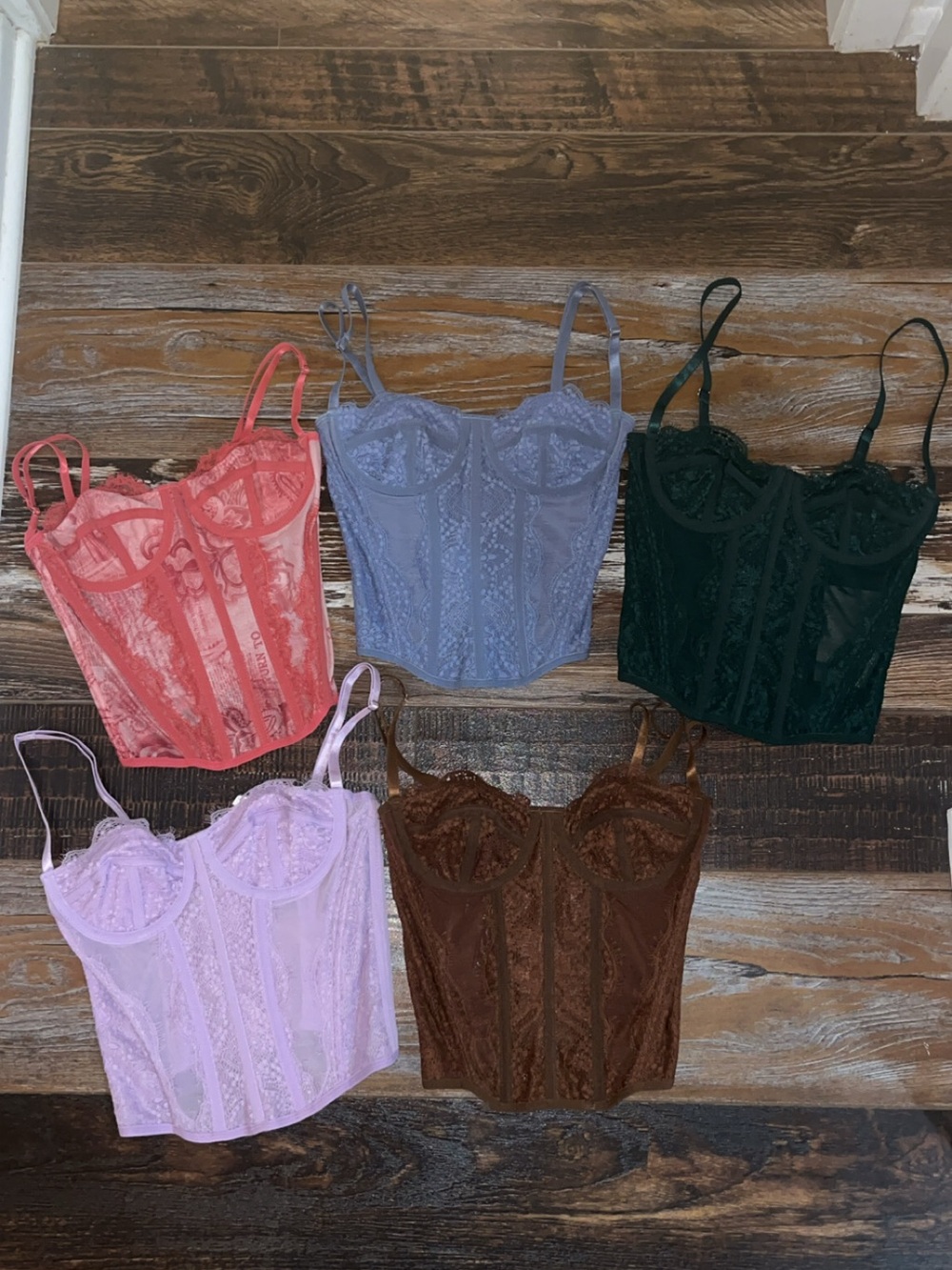 5 Lace Bustier corset tops-can sell separately if needed